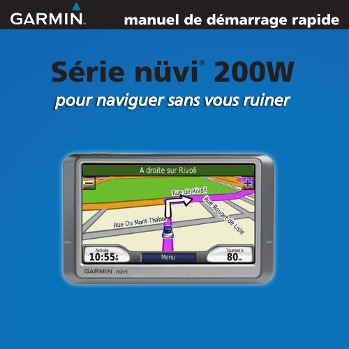 Garmin nuvi 260W - manuel de demarrage rapide