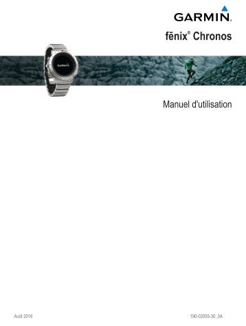 Garmin fÄnixÂ® Chronos - Manuel d'utilisation (PDF)