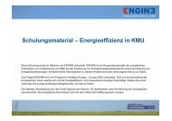 Schulungsmaterial – Energieeffizienz in KMU - engine-sme.eu