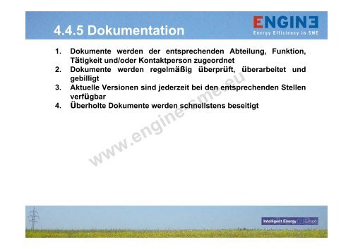 Schulungsmaterial – Energieeffizienz in KMU - engine-sme.eu