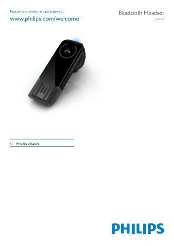 Philips Bluetooth mono headset - User manual - SLK
