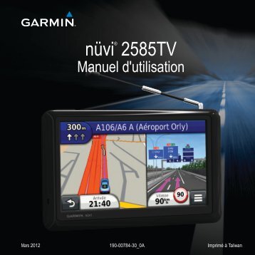 Garmin nÃ¼vi 2585TV, Russia - Manuel d'utilisation