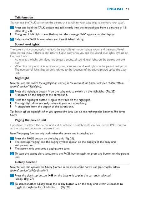 Philips Avent DECT baby monitor - User manual - HUN