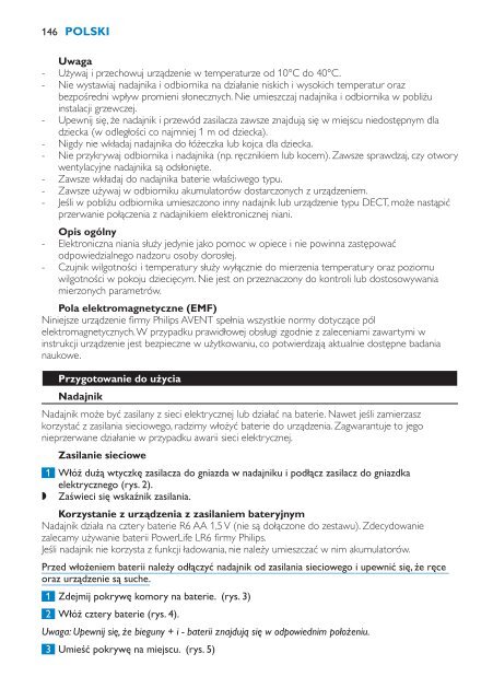 Philips Avent DECT baby monitor - User manual - HUN