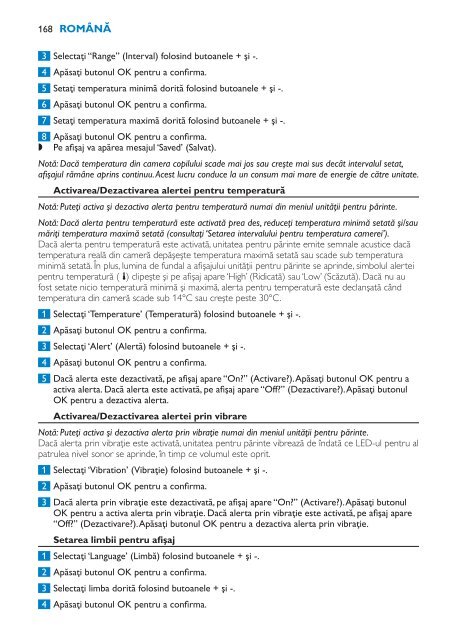 Philips Avent DECT baby monitor - User manual - HUN