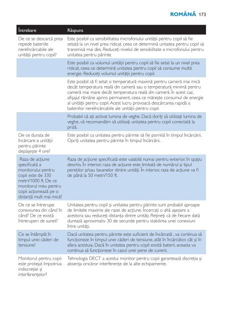 Philips Avent DECT baby monitor - User manual - HUN