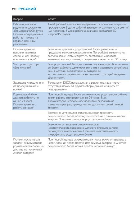 Philips Avent DECT baby monitor - User manual - HUN