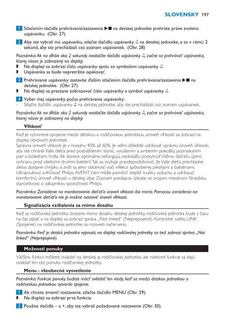 Philips Avent DECT baby monitor - User manual - HUN