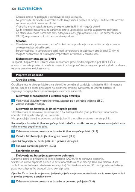 Philips Avent DECT baby monitor - User manual - HUN