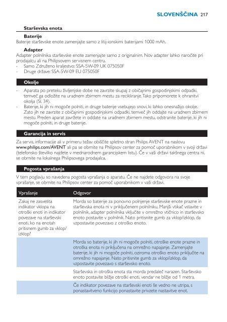 Philips Avent DECT baby monitor - User manual - HUN