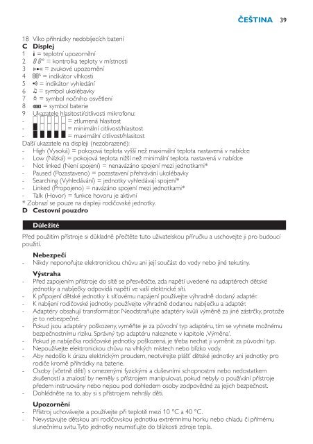 Philips Avent DECT baby monitor - User manual - HUN