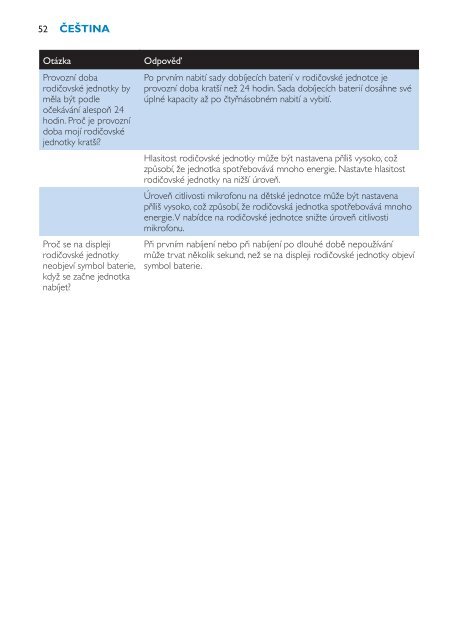 Philips Avent DECT baby monitor - User manual - HUN