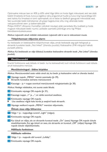 Philips Avent DECT baby monitor - User manual - HUN