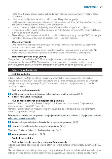 Philips Avent DECT baby monitor - User manual - HUN