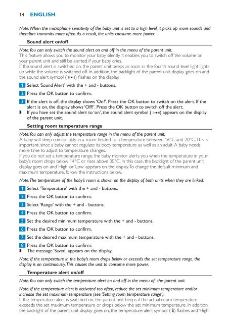 Philips Avent DECT baby monitor - User manual - SLV