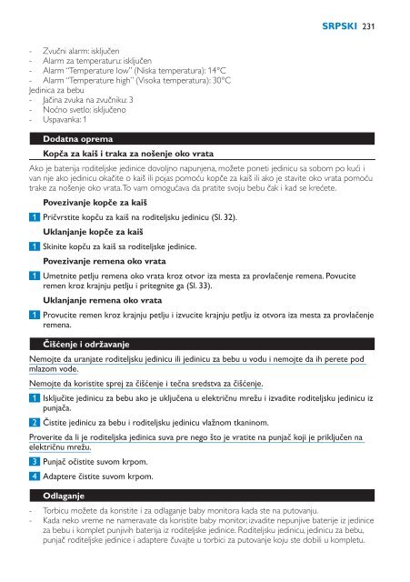 Philips Avent DECT baby monitor - User manual - SLV