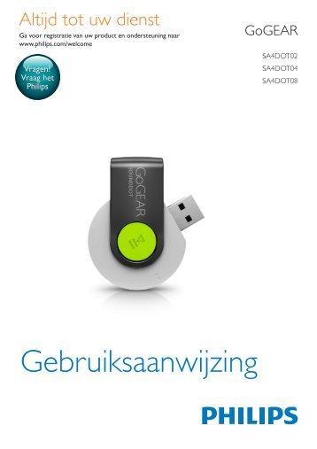Philips GoGEAR MP3 player - User manual - NLD