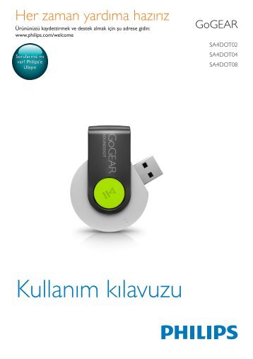 Philips GoGEAR MP3 player - User manual - TUR