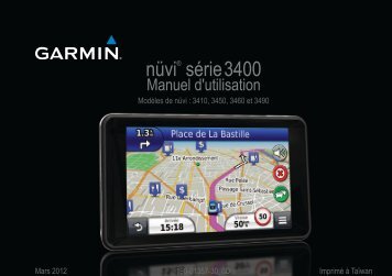 Garmin nÃ¼viÂ® 3490LMT, Europe with Eastern Europe Packaging - Manuel d'utilisation