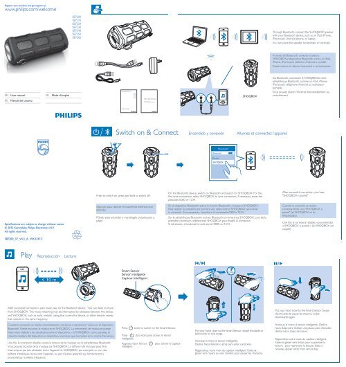 Philips wireless portable speaker - User manual - AEN