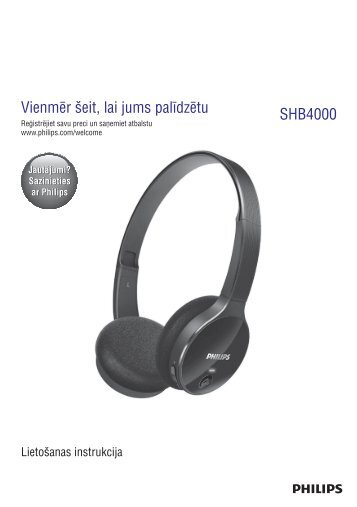 Philips Bluetooth stereo headset - User manual - LAV