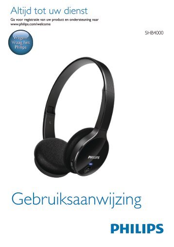 Philips Bluetooth stereo headset - User manual - NLD
