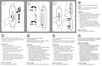Philips Earhook Headphones - User manual - ESP