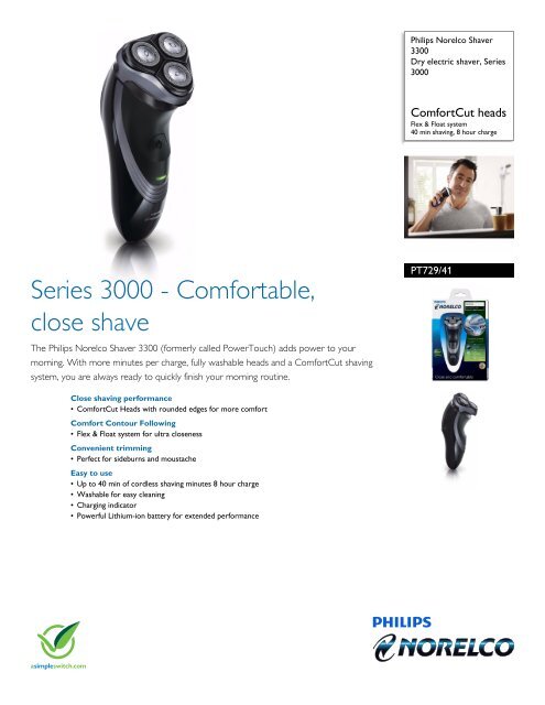 philips convenient easy shave series 3000