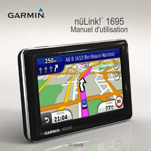 Garmin n&uuml;Link! 1695, Europe - Manuel d'utilisation