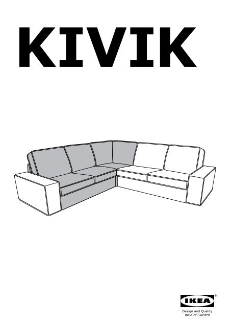 Ikea KIVIK Module D'angle - S29046366 - Plan(s) de montage