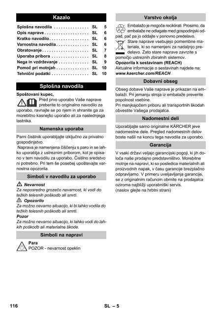 Karcher Nettoyeur vapeur SC 1020 - manuals