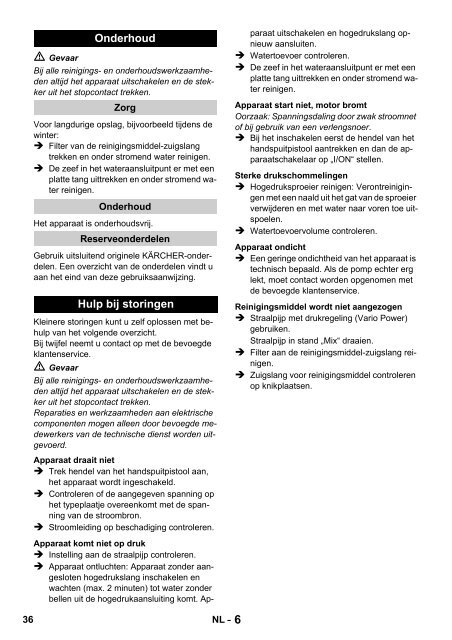 Karcher Nettoyeur haute pression K 480 M + - manuals