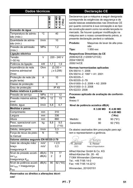 Karcher Nettoyeur haute pression K 480 M + - manuals