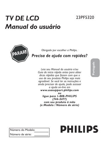 Philips flat HDTV - User manual - POR