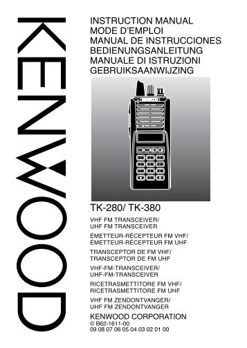 Kenwood TK-280 - Communications German ()