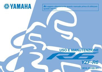Yamaha YZF-R6 - 2015 - Manuale d'Istruzioni Italiano
