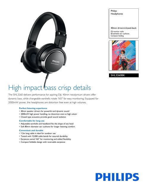 Philips Headphones - Leaflet - AEN