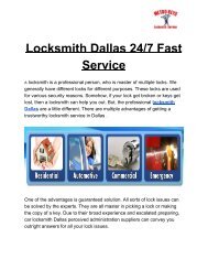 car locksmith dallas