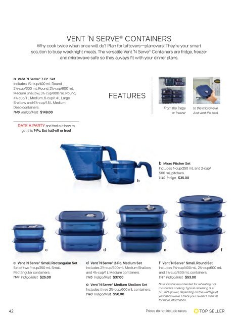 Tupperware Fall 2016 Catalogue