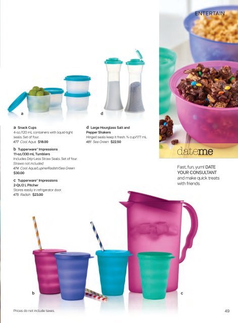 Tupperware Fall 2016 Catalogue