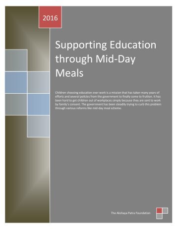 Mid-day Meals helps Education