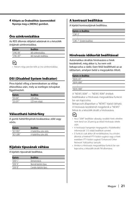 Kenwood KDC-508 - Car Electronics Hungarian, Croatian, Slovene ()