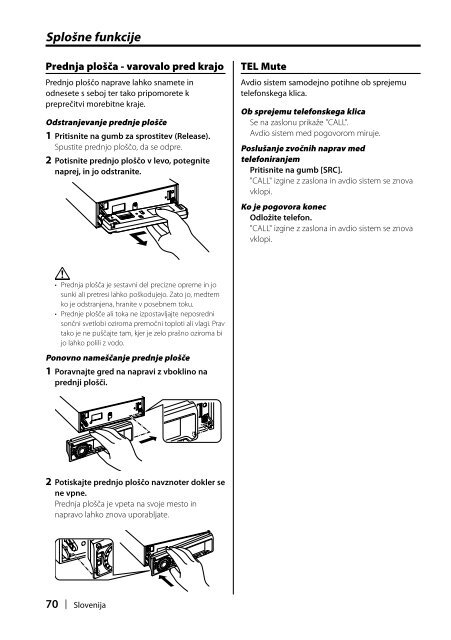 Kenwood KDC-508 - Car Electronics Hungarian, Croatian, Slovene ()