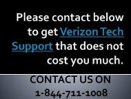 1-844-711-1008 Verizon Tech Support | Verizon Customer Care