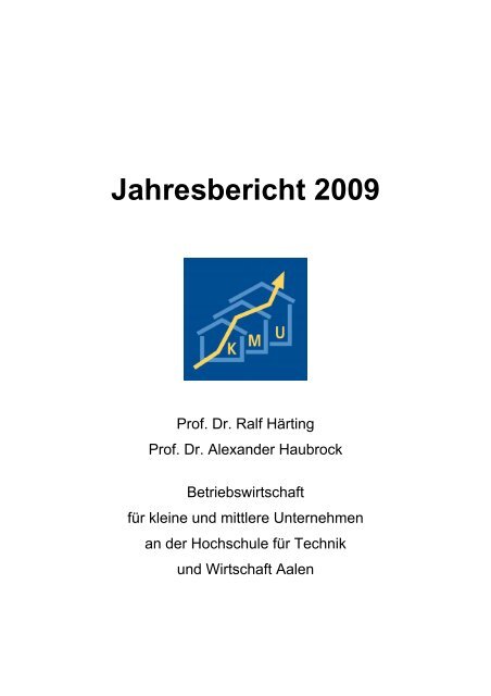 Jahresbericht 2009 - Hochschule Aalen