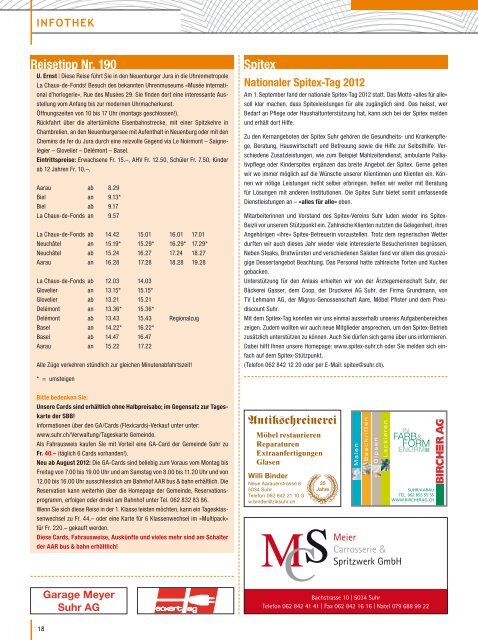 Infothek - Druckerei AG Suhr