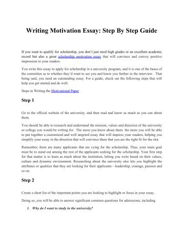 10 steps to writing an essay