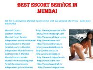 Best Escort service in Mumbai