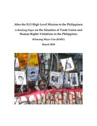 After the ILO High Level Mission to the Philippines - Peuples ...