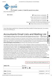 CPA email list